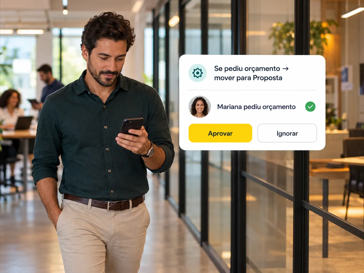 Regra que move o contato para a etapa Proposta com aprovação