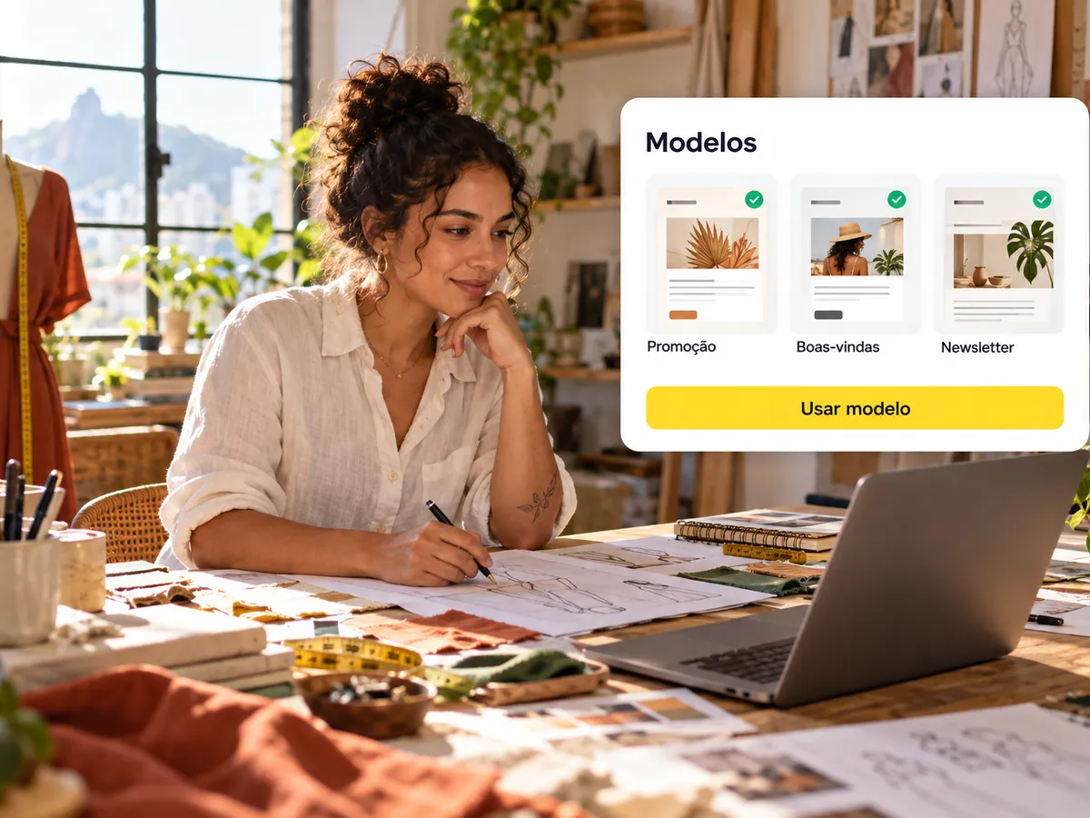 Modelos de e-mail salvos para reaproveitar