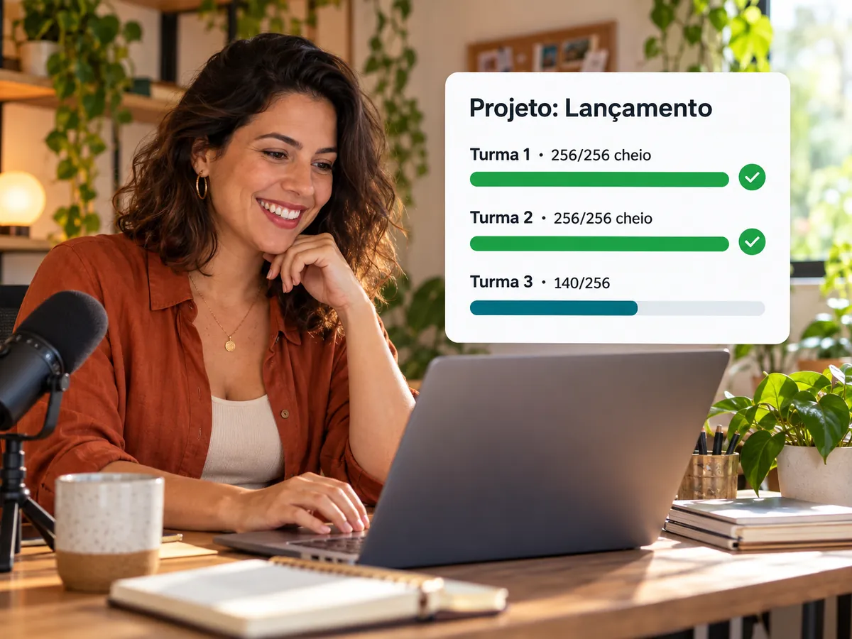 Infoprodutora criando grupos de lançamento a partir da lista