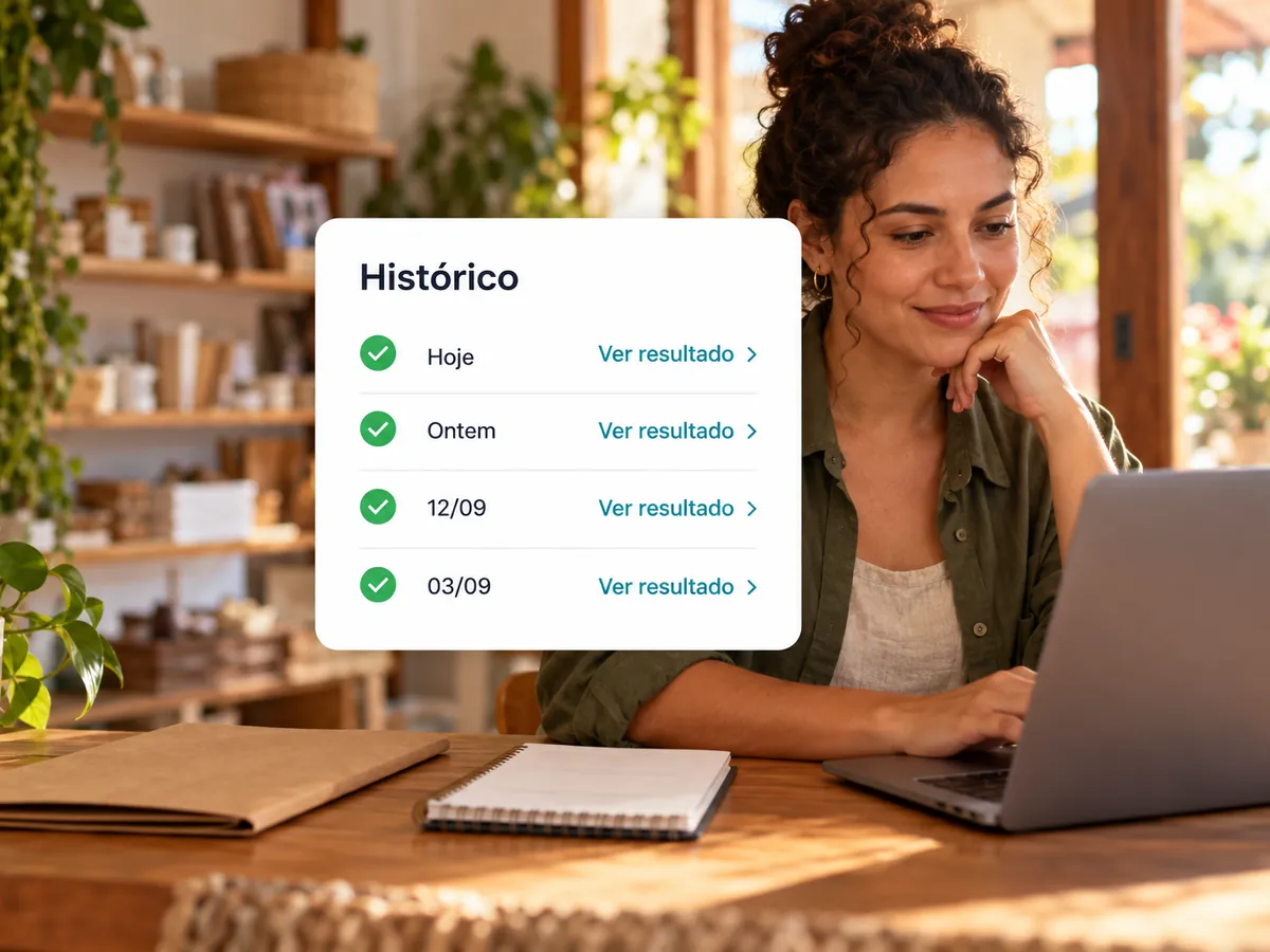 Histórico de consultas guardado para voltar quando precisar