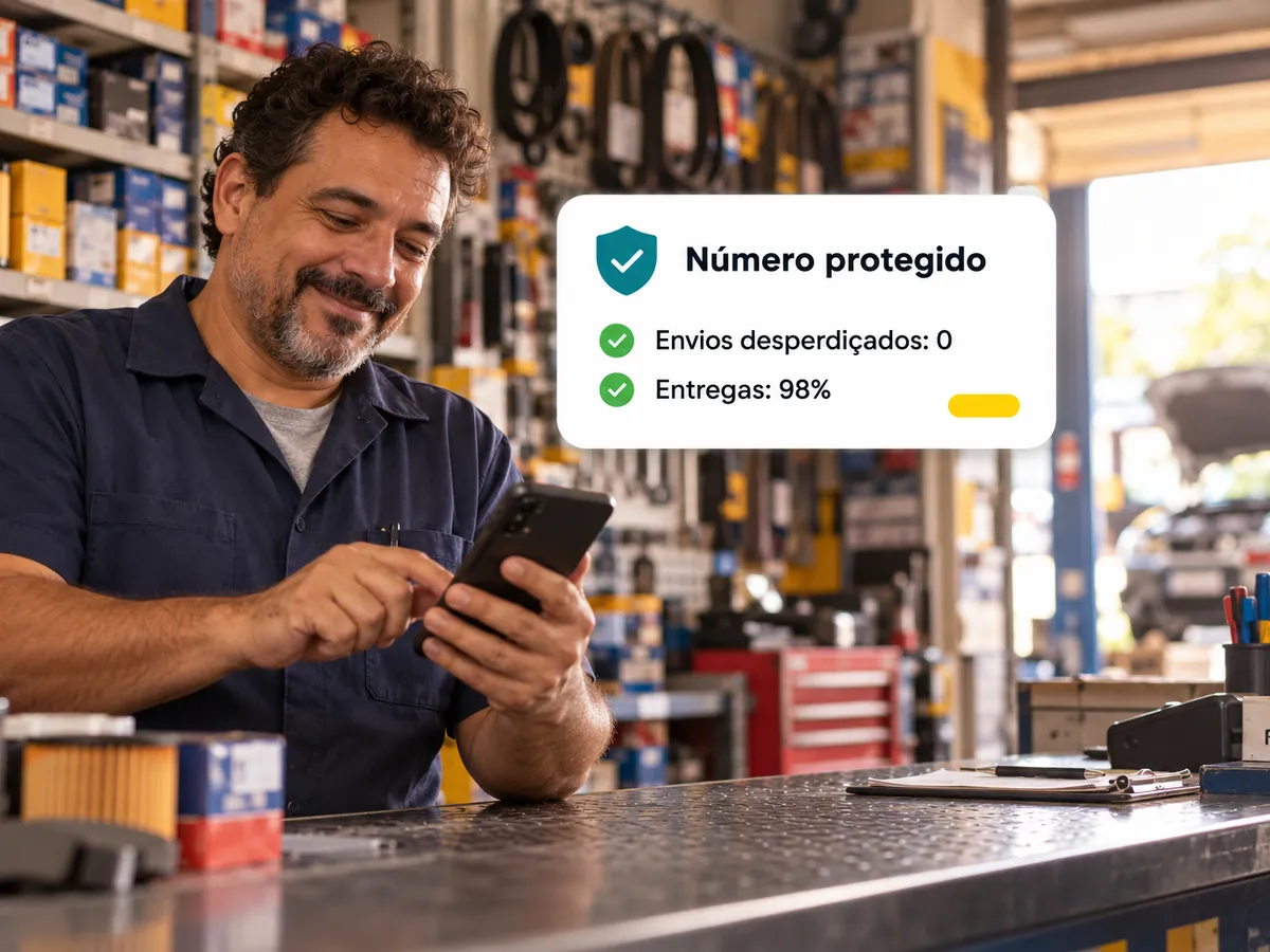Número protegido por enviar só para quem existe